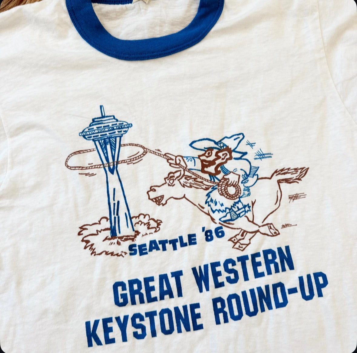 Vintage Seattle 1986 Keystone Round Up Tee