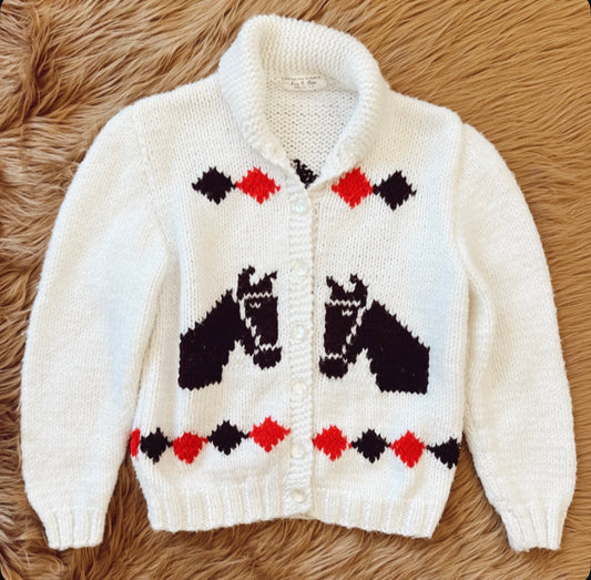 Vintage Horse Cowichan Sweater
