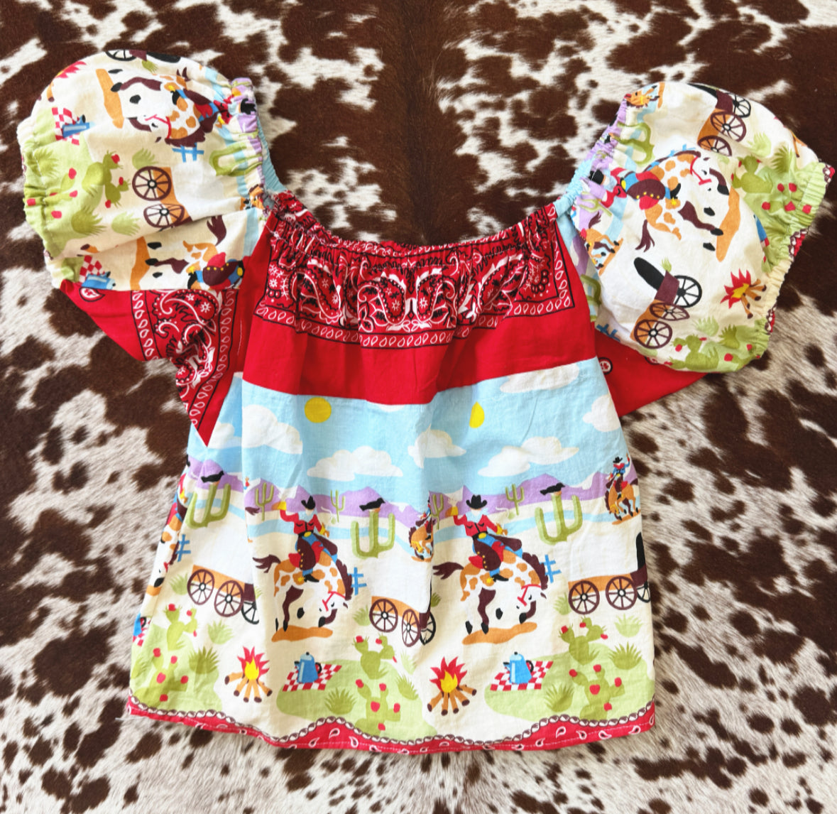 Vintage Reworked Cowboy Top