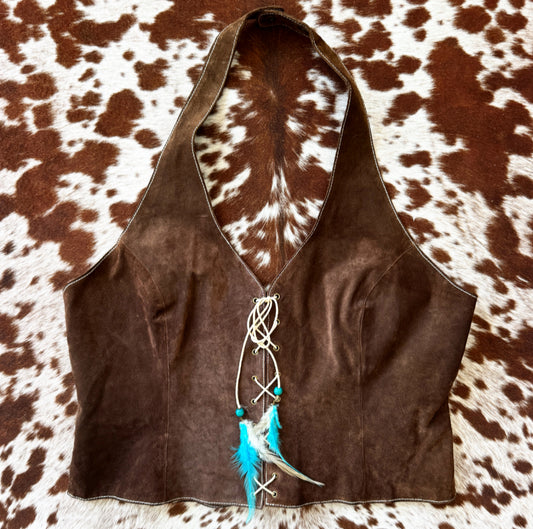 Vintage Wilsons Leather Halter Top