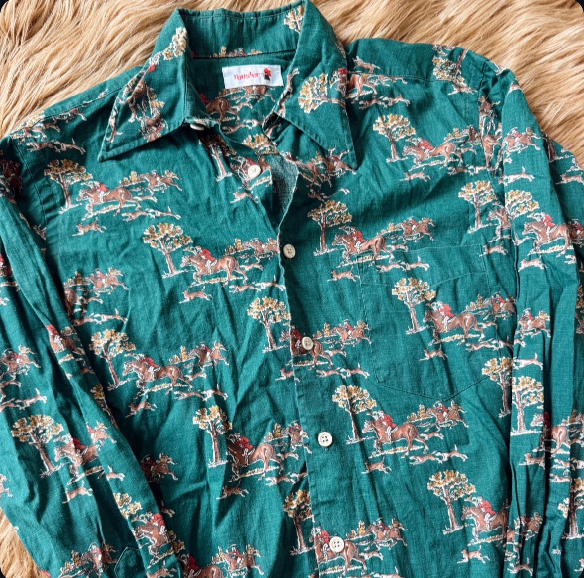 Vintage Horses Button Down Shirt