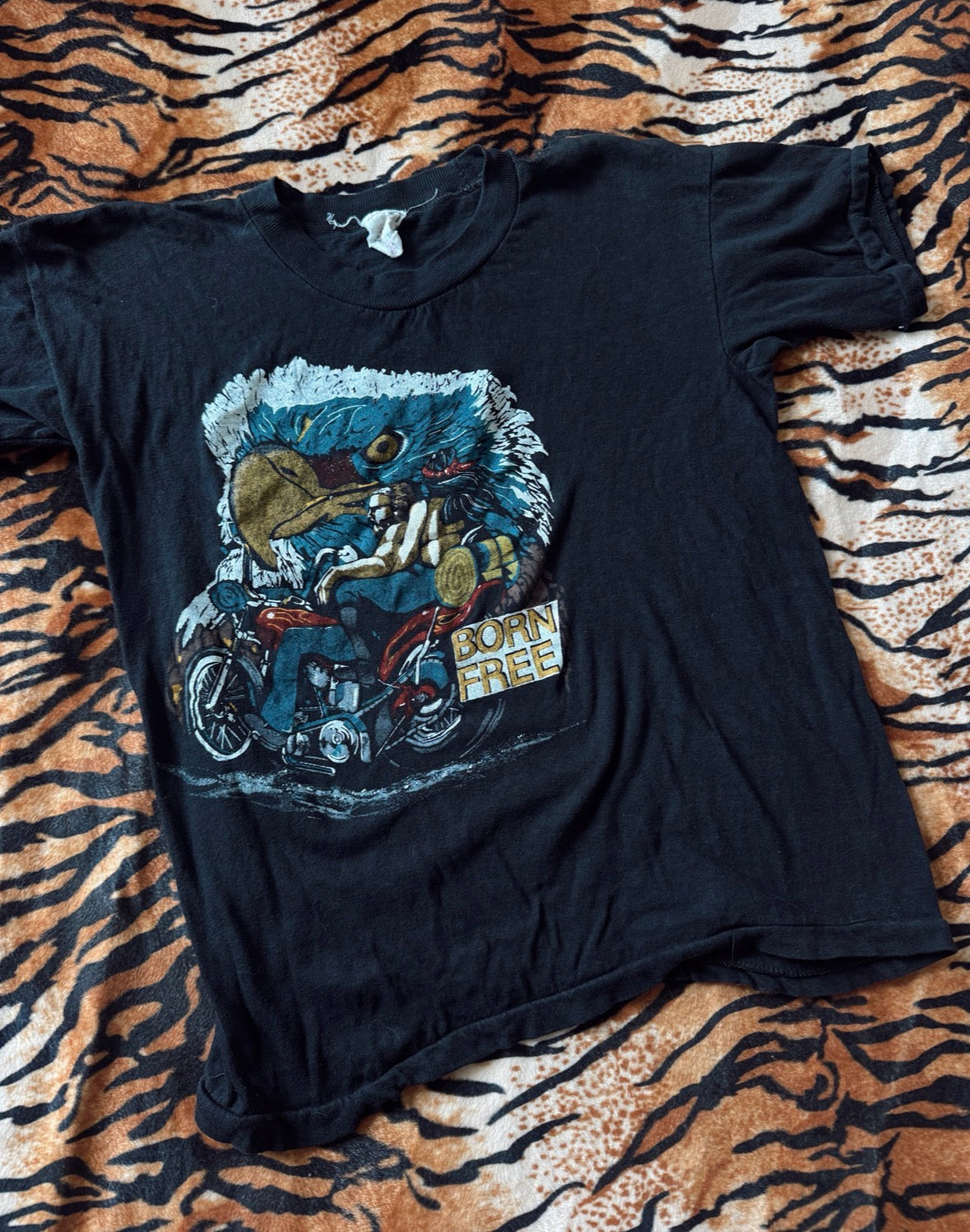 Vintage Born Free Biker Tee