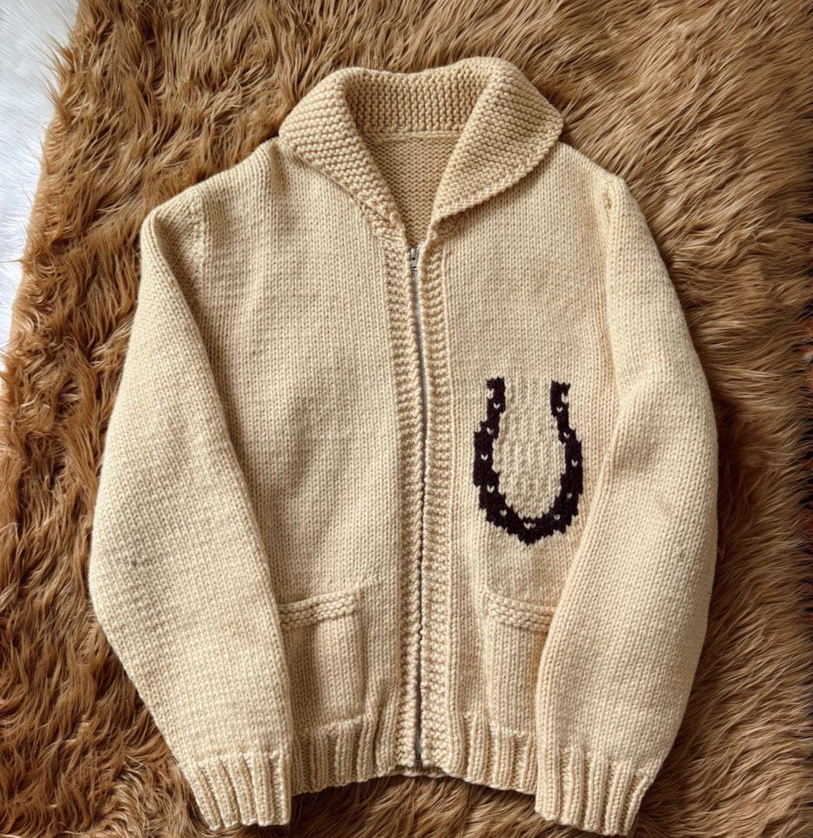 Vintage Horse Cowichan Sweater