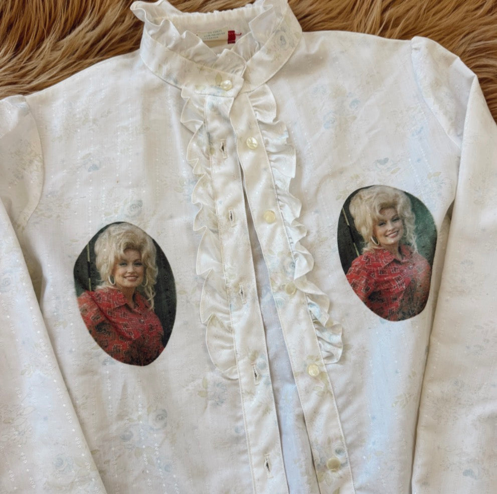 Vintage Dolly Parton Button Up Shirt