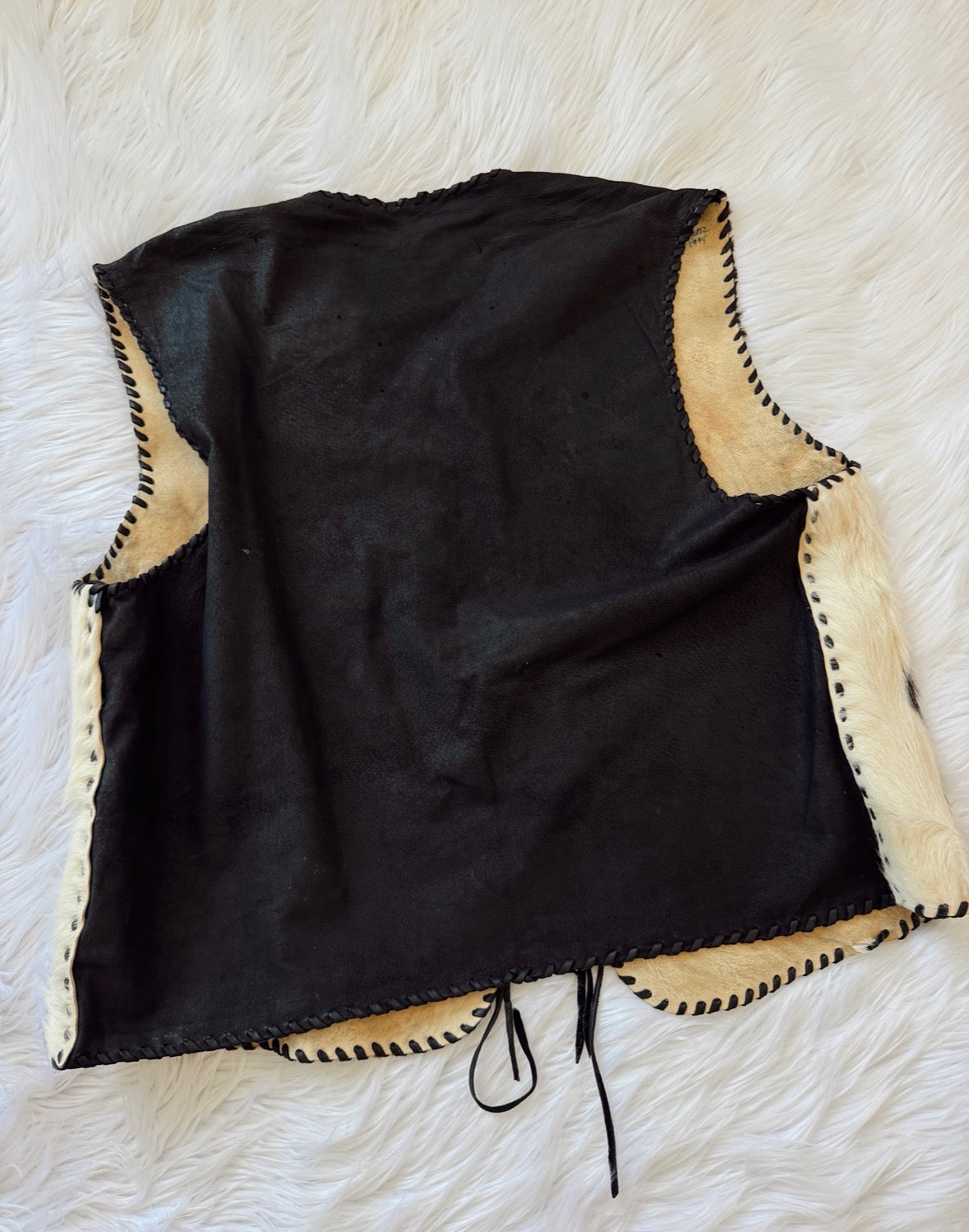 Vintage Cowhide Leather Vest