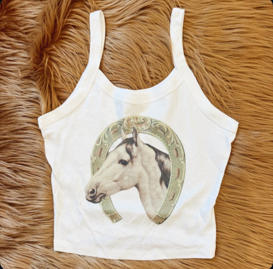 Good Luck Horse Tank Top