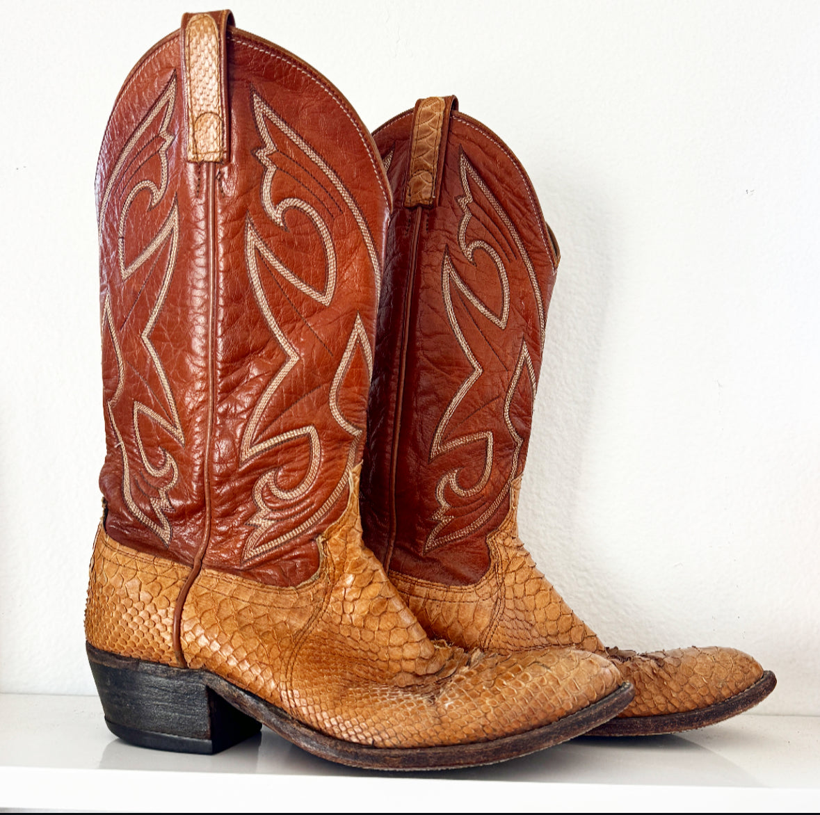 Vintage Snakeskin Boots
