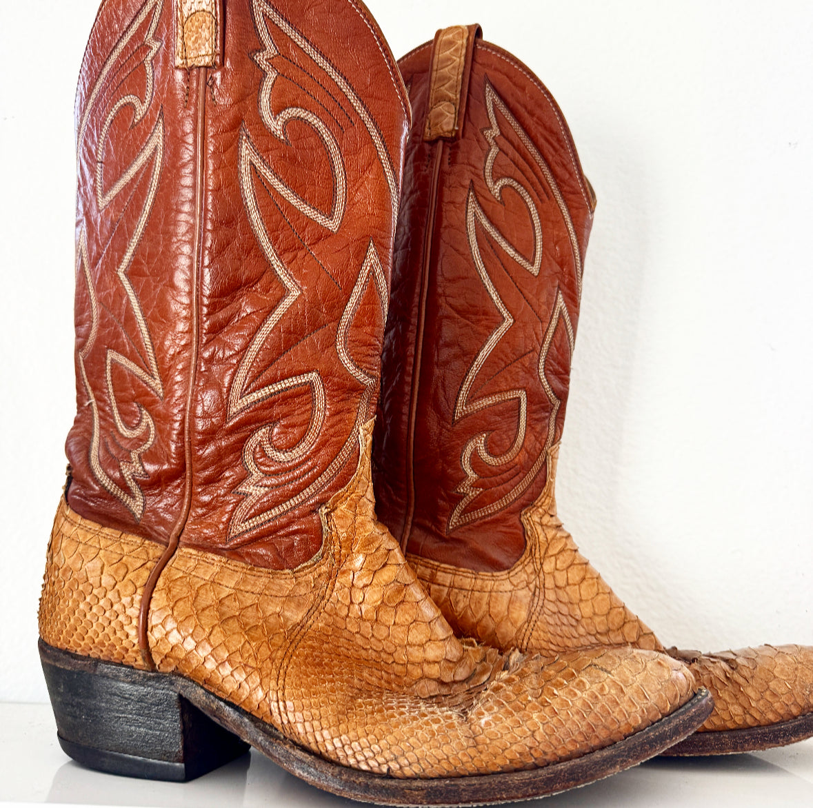 Vintage Snakeskin Boots