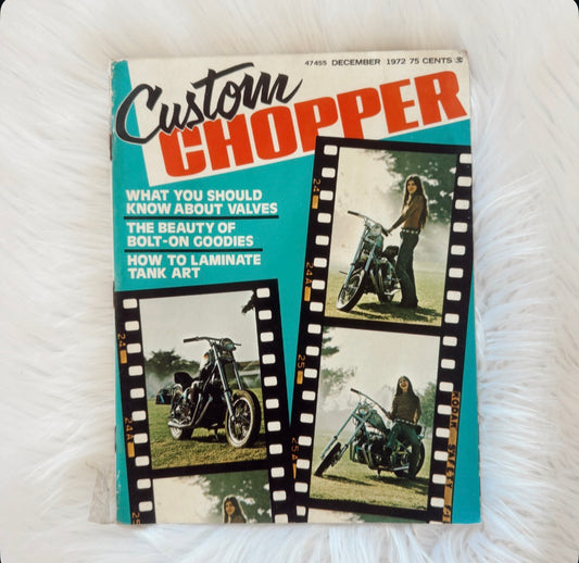 Vintage Custom Chopper December 1972 Magazine