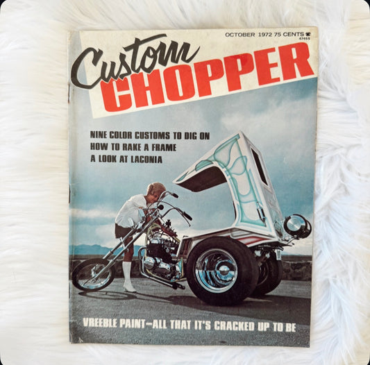 Vintage Custom Chopper October 1972 Magazine