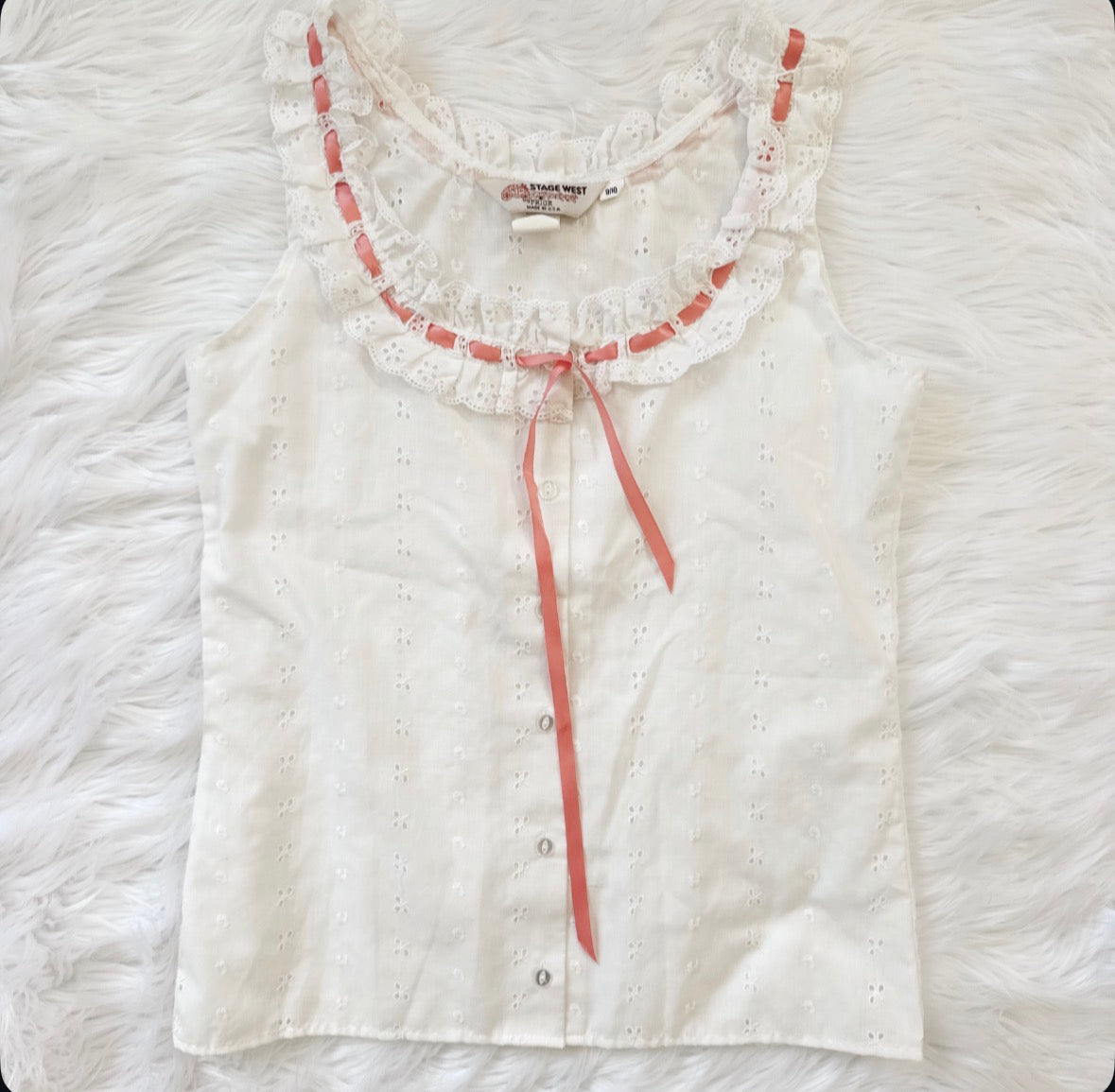 Vintage Eyelet Tank Top