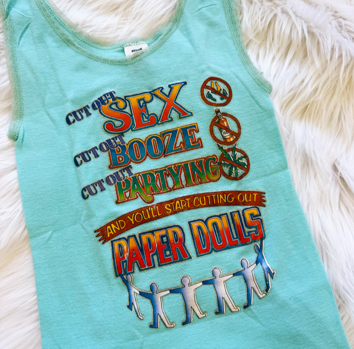 Vintage 70s Party Tank Top