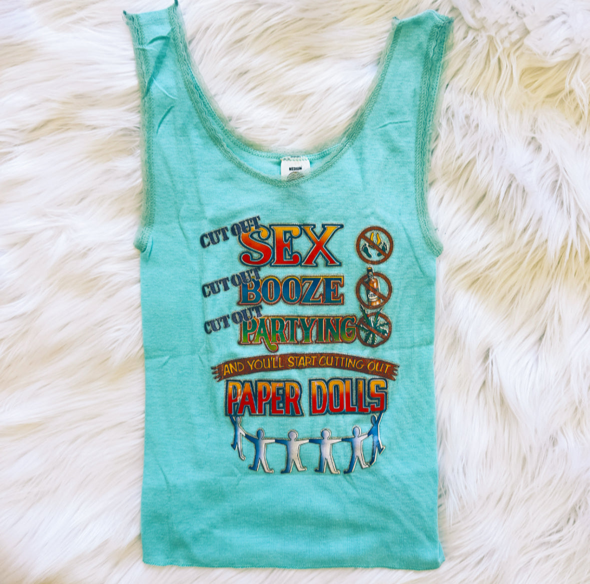 Vintage 70s Party Tank Top