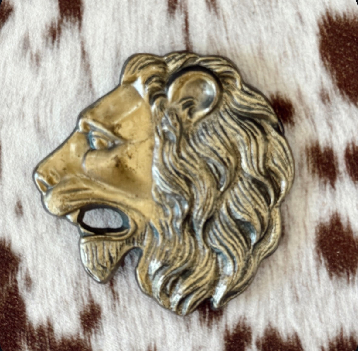 Vintage Lion Belt Buckle