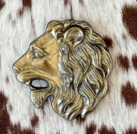 Vintage Lion Belt Buckle