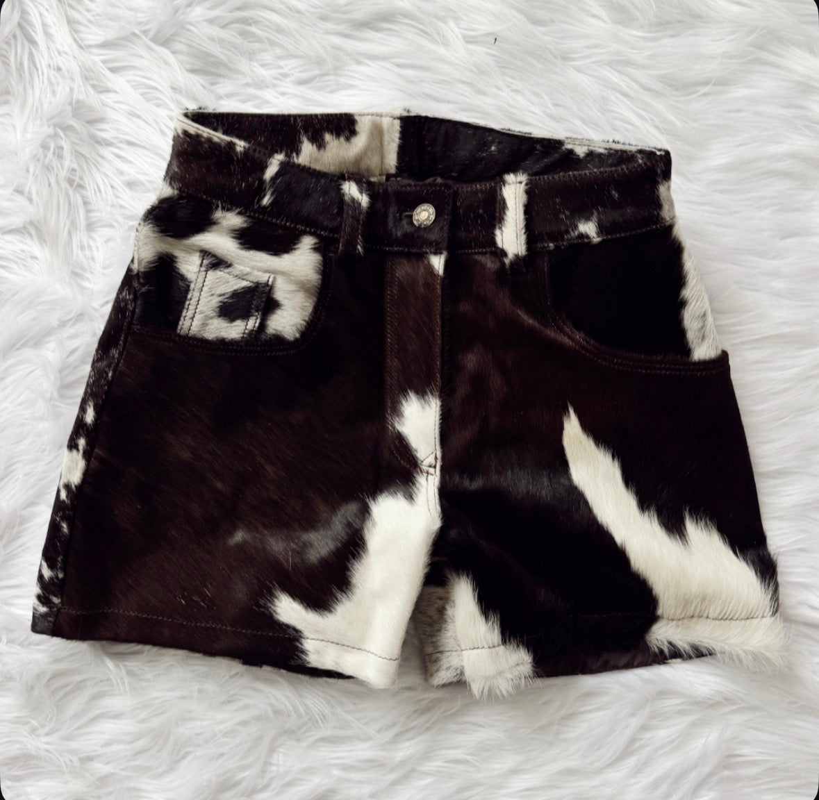 Vintage Cowhide Shorts