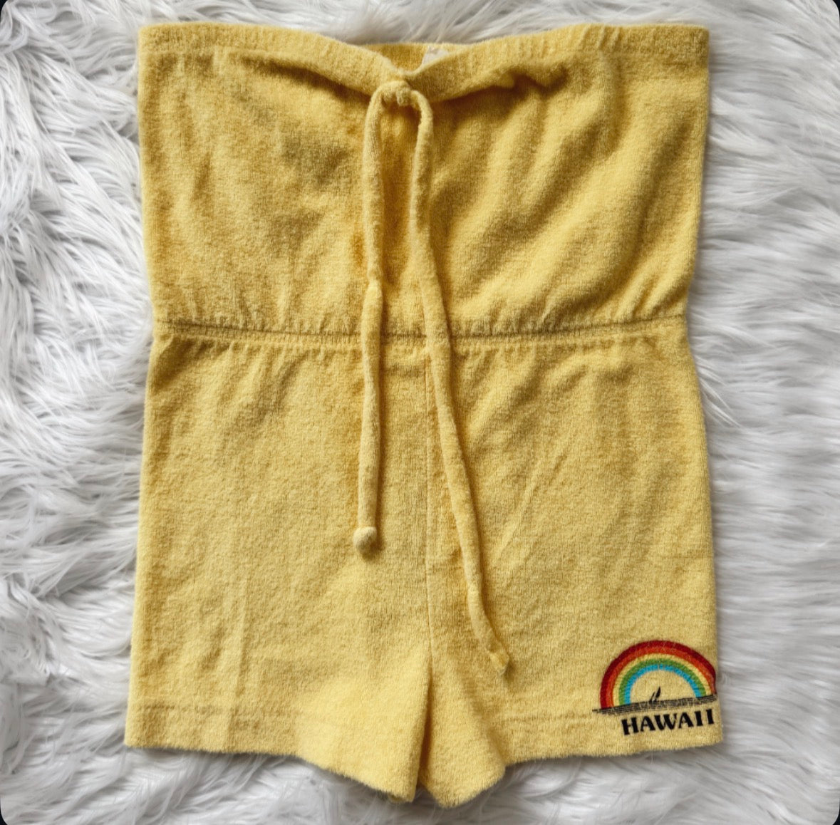 Vintage Hawaii Terry Romper