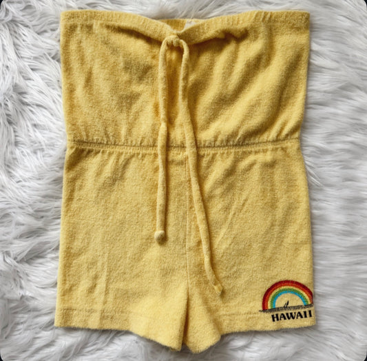 Vintage Hawaii Terry Romper