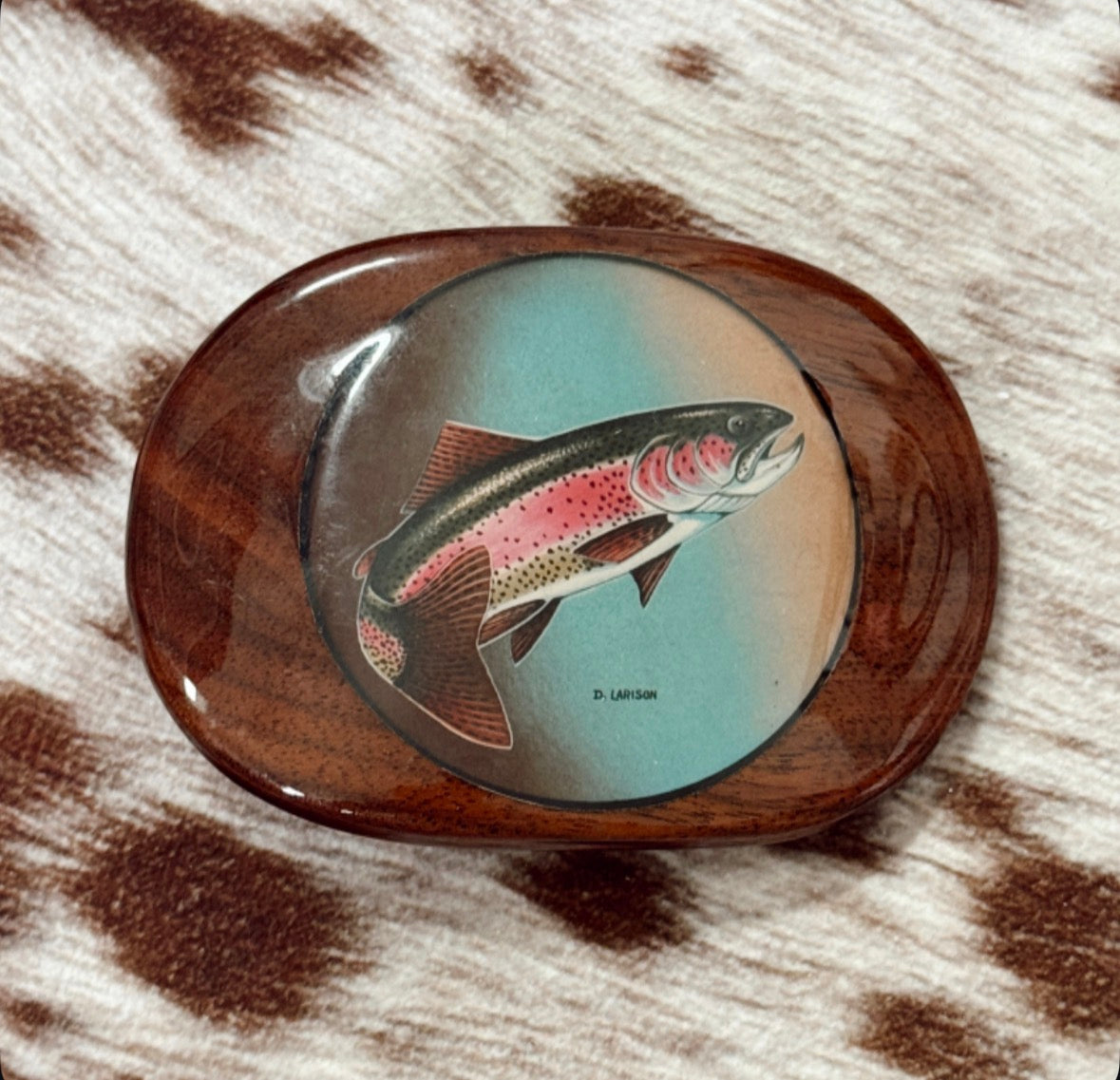 Vintage Trout Belt Buckle