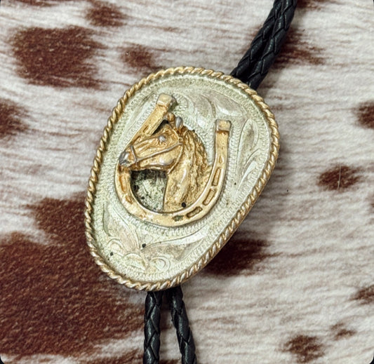 Vintage Horseshoe Bolo Tie