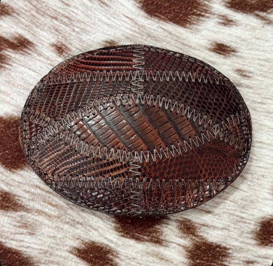 Vintage Exotic Leather Belt Buckle