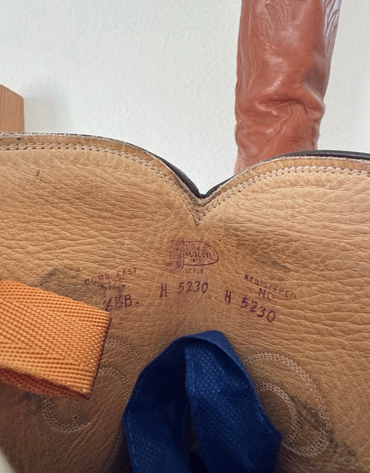 Vintage Tall Brown Cowboy Boots