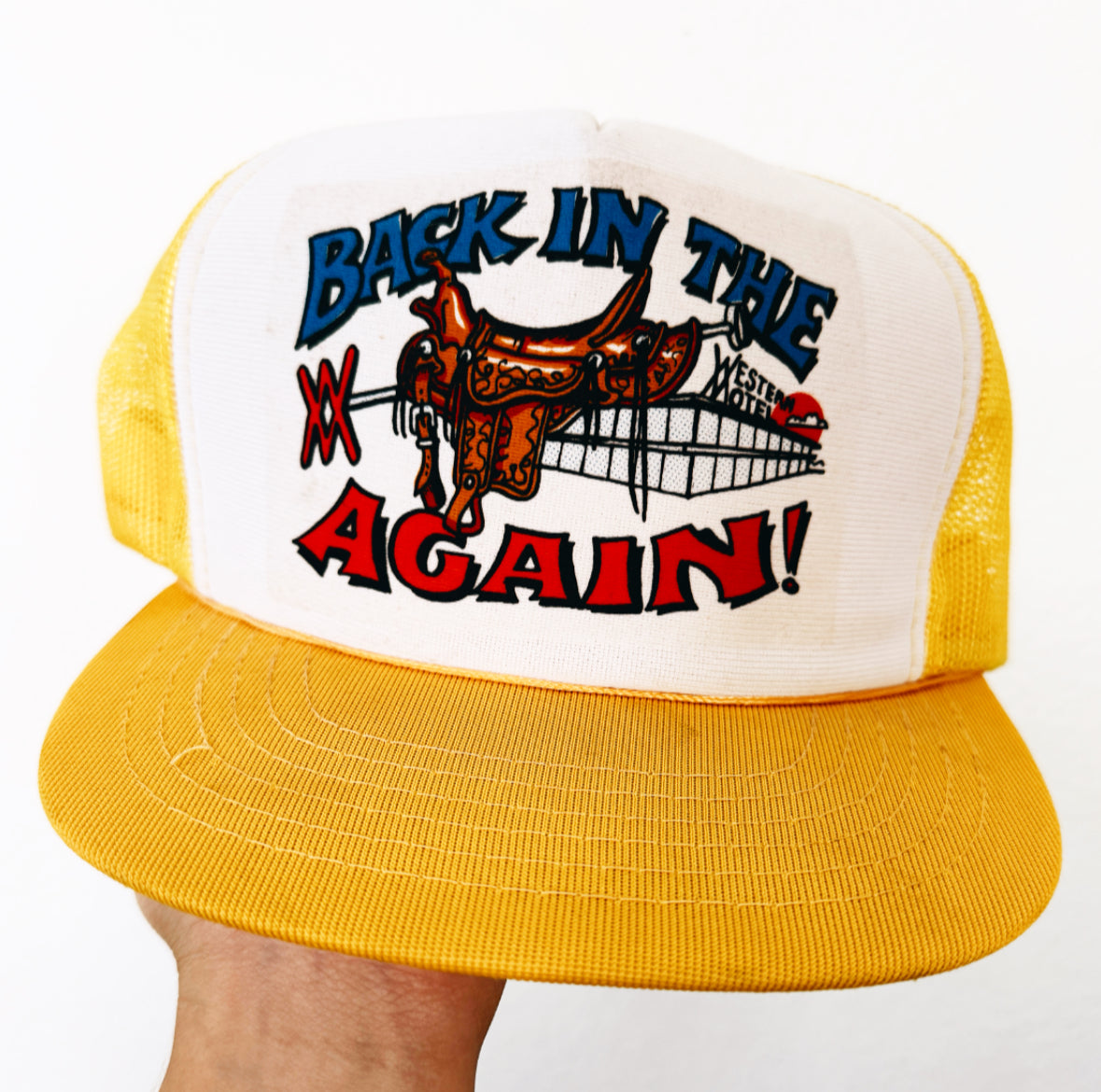 Vintage Back In The Saddle Hat