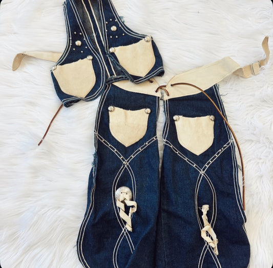 Vintage Kids Denim Cowboy Set