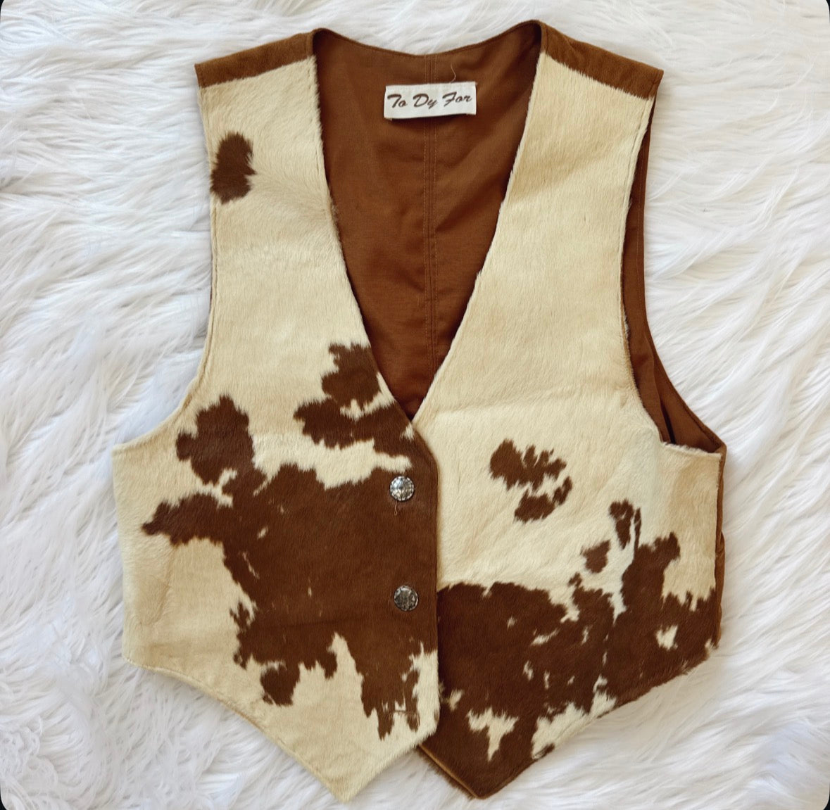 Vintage Cowhide Vest