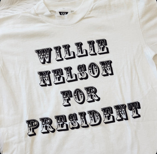 Vintage Willie Nelson For President Tee