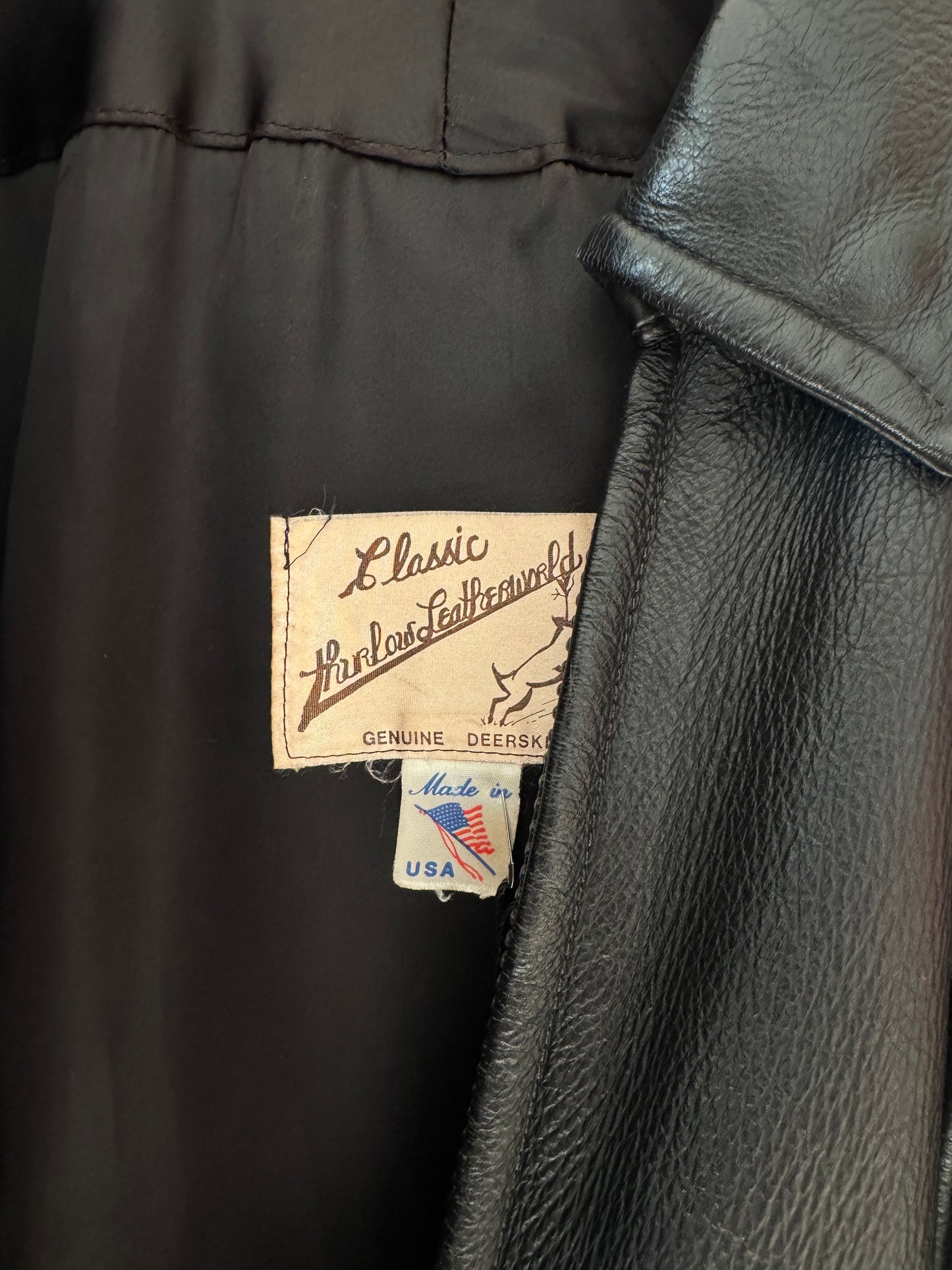 Vintage Harley Patch Leather Bomber Jacket