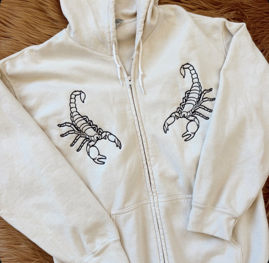 Scorpion Embroidered Hoodie