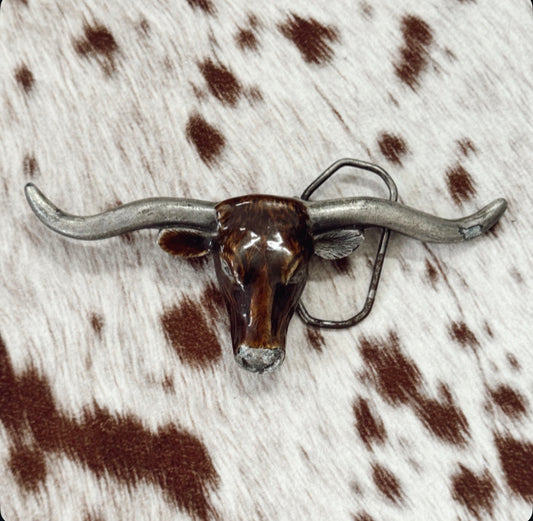 Vintage Longhorn Belt Buckle