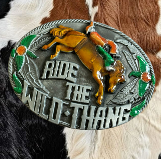 Vintage Ride The Wild Thang Belt Buckle
