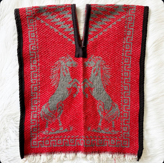 Vintage Horse Poncho
