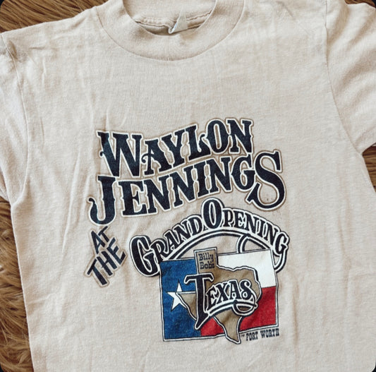Vintage Waylon Jennings Bily Bobs Tee