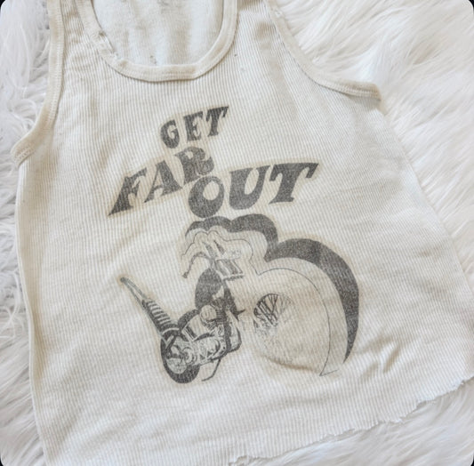 Vintage Get Far Out Biker Tank Top