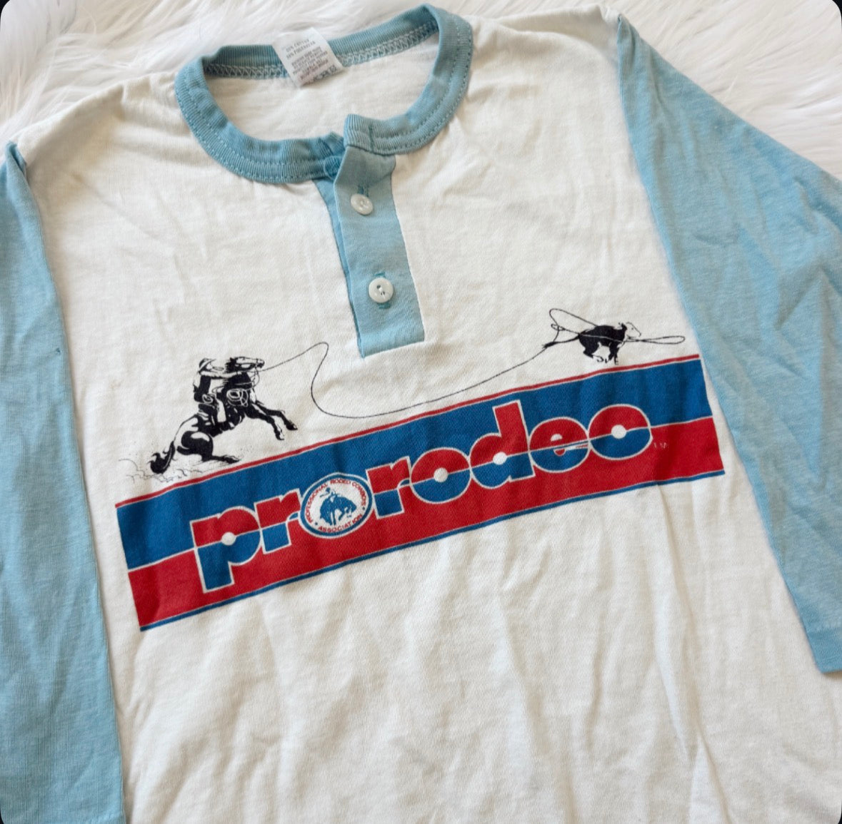 Vintage Pro Rodeo Light Blue Tee