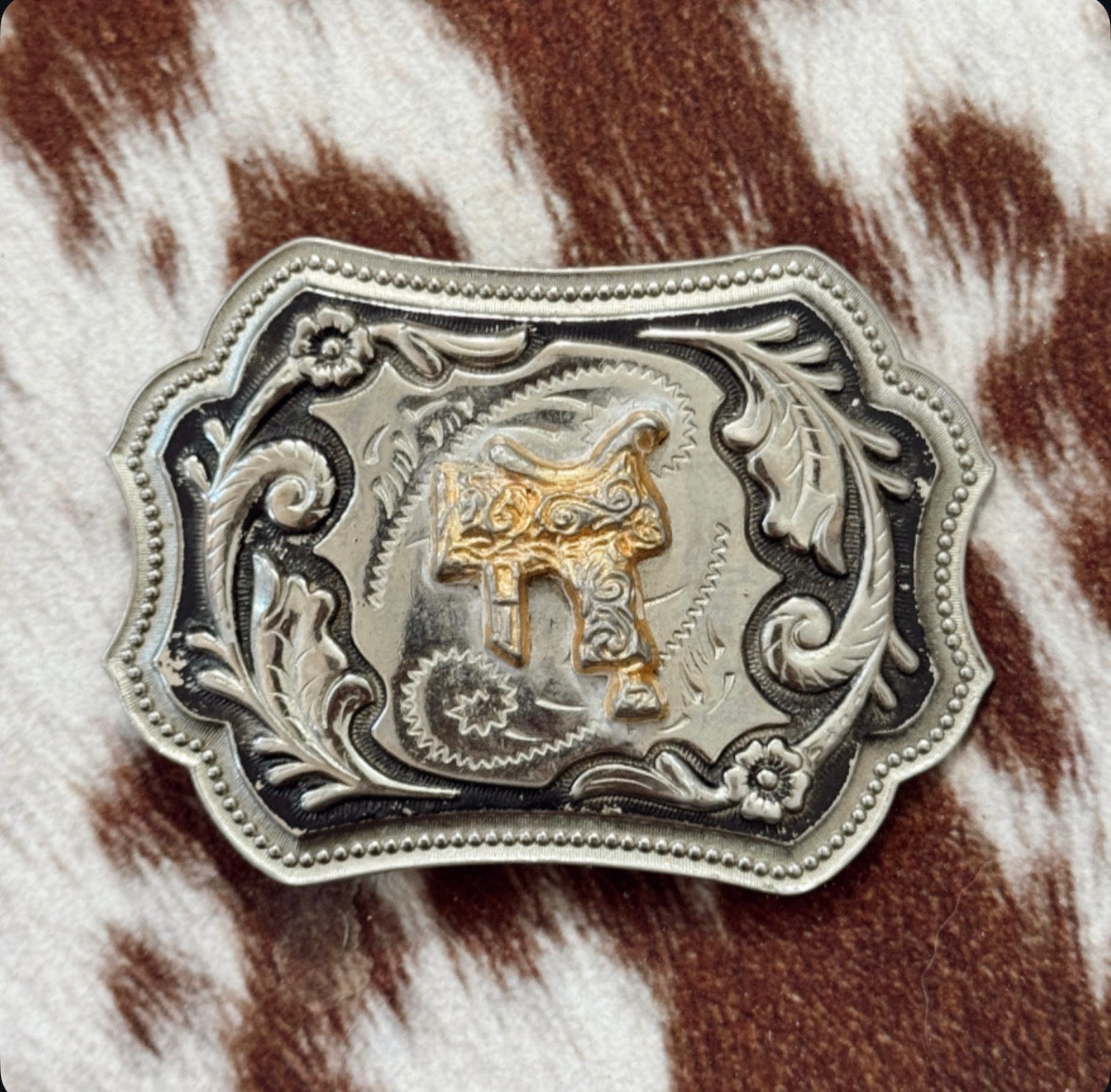 Vintage Saddle Belt Buckle