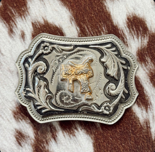 Vintage Saddle Belt Buckle