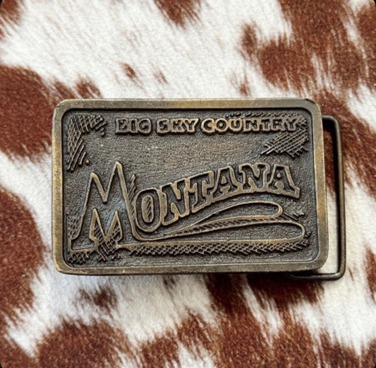 Vintage Montana Belt Buckle