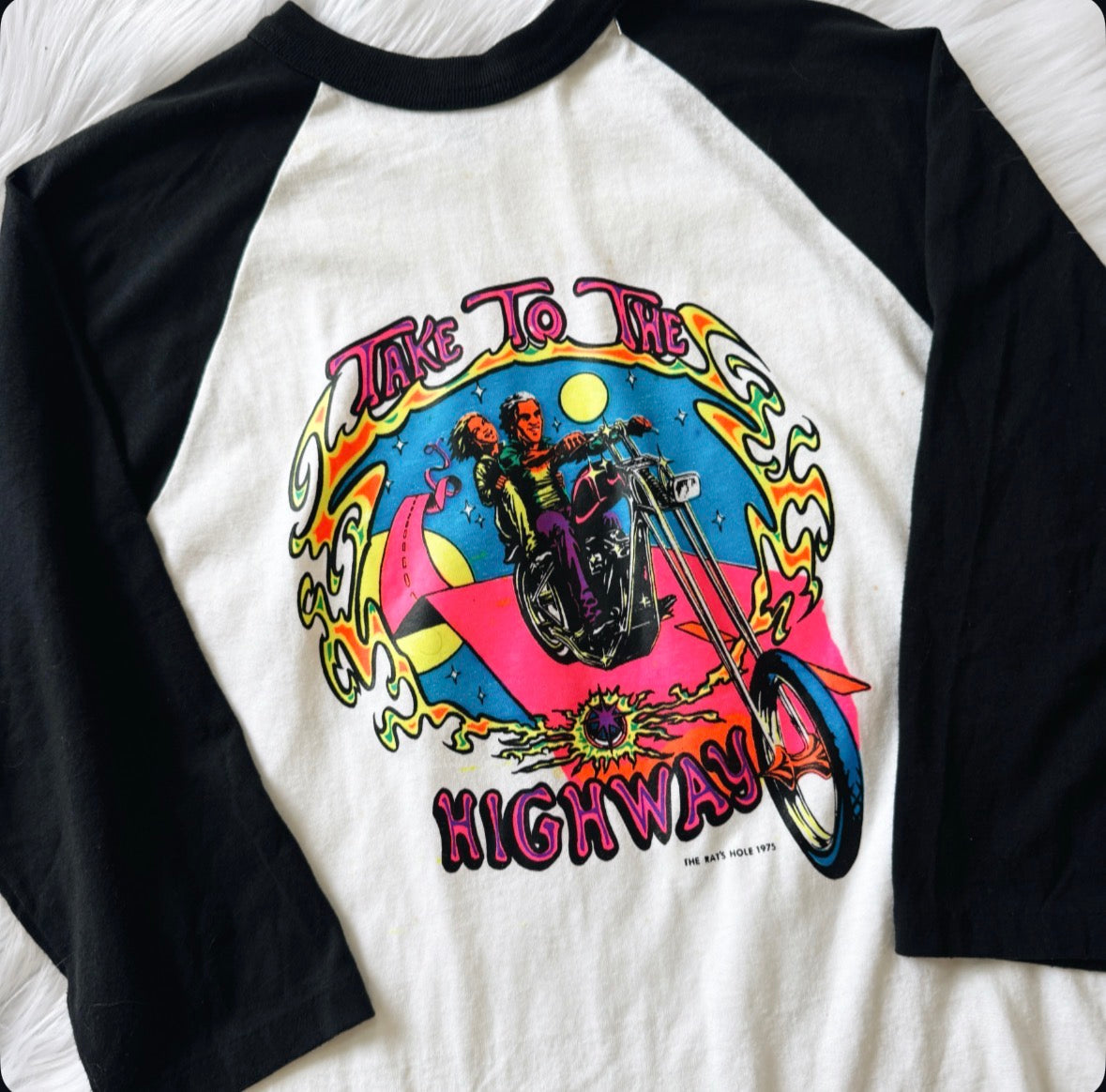 Vintage Take To The Highway Biker Tee