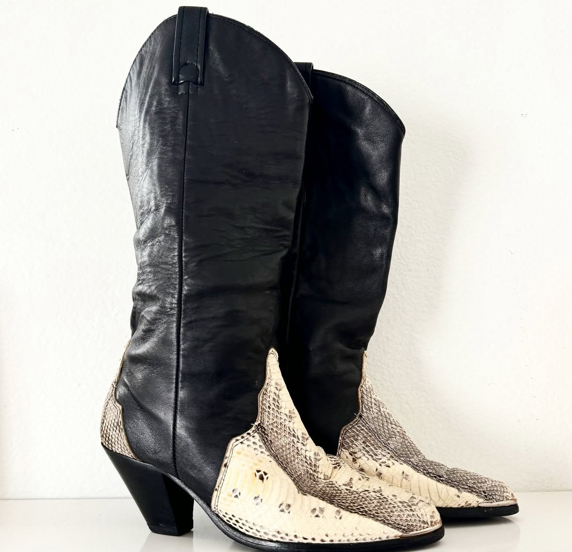 Vintage Dingo Snakeskin Boots