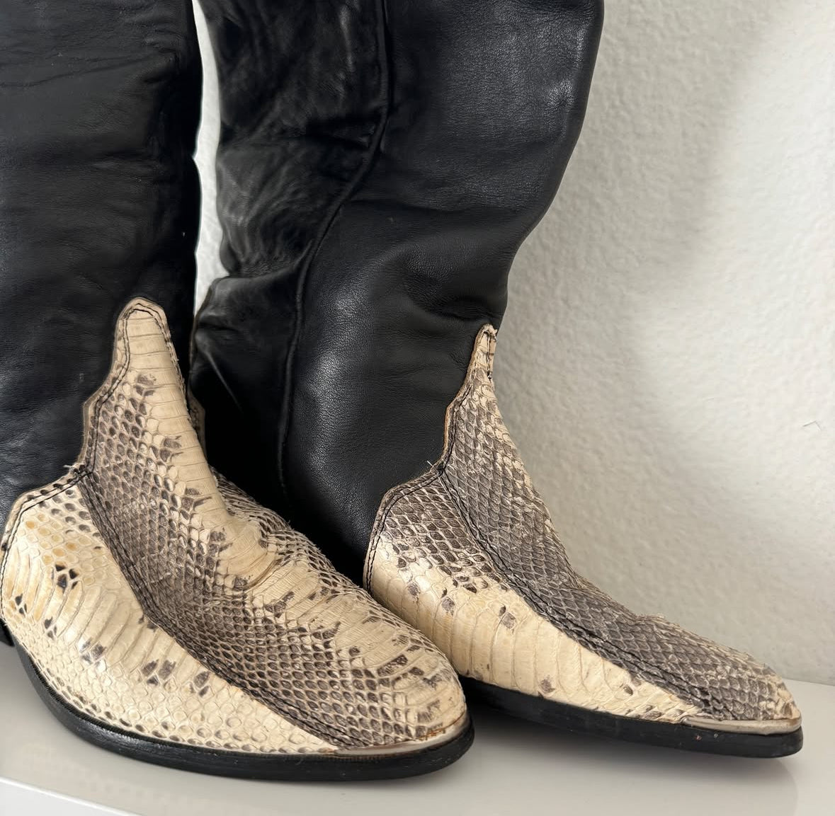 Vintage Dingo Snakeskin Boots