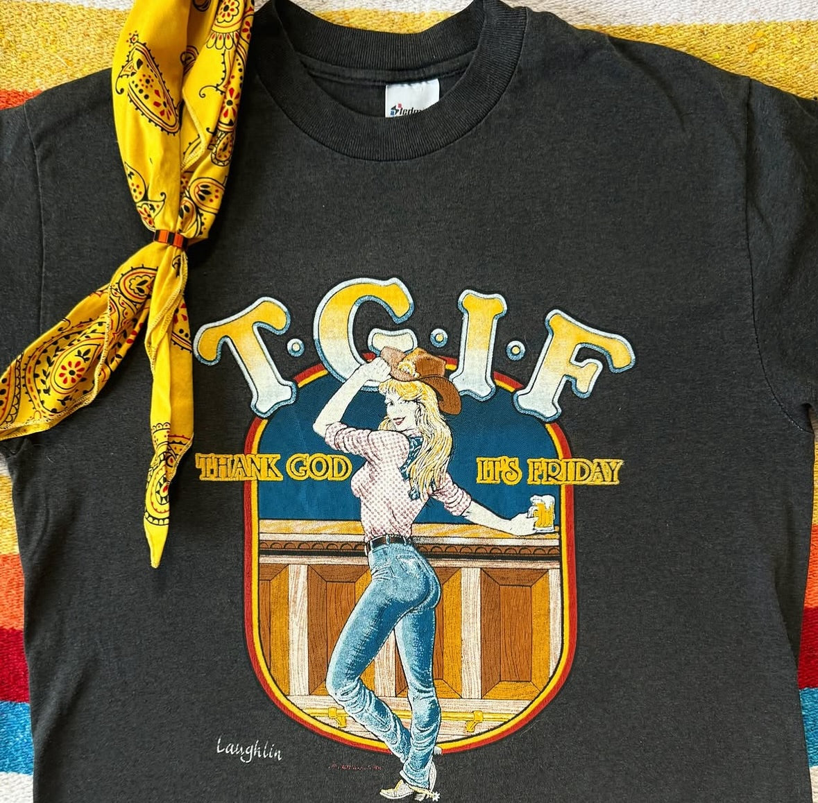 Vintage TGIF Cowgirl Tee