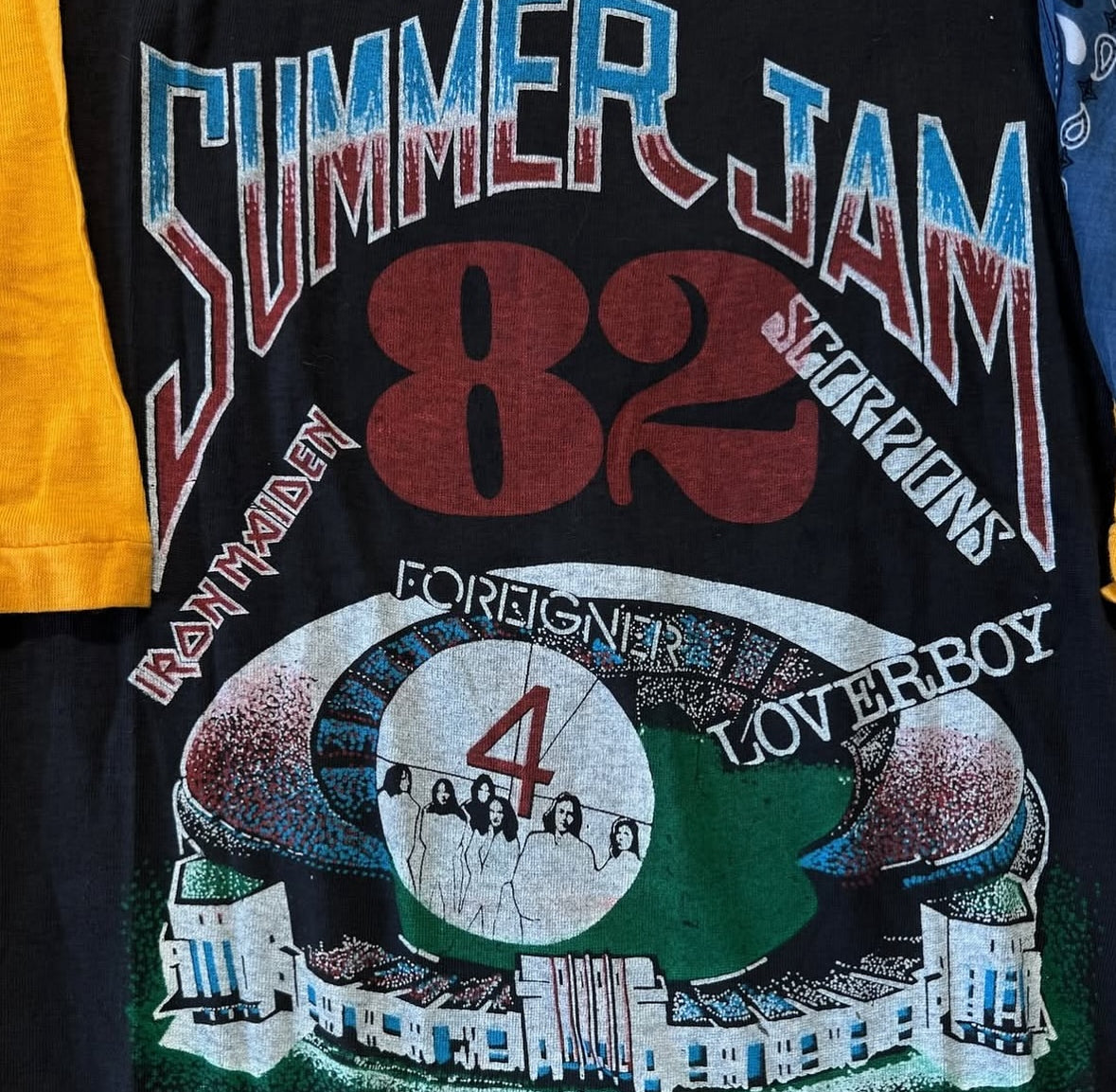 Vintage Summer Jam 1982 Baseball Tee