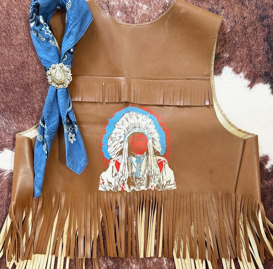 Vintage Native American Fringe Vest