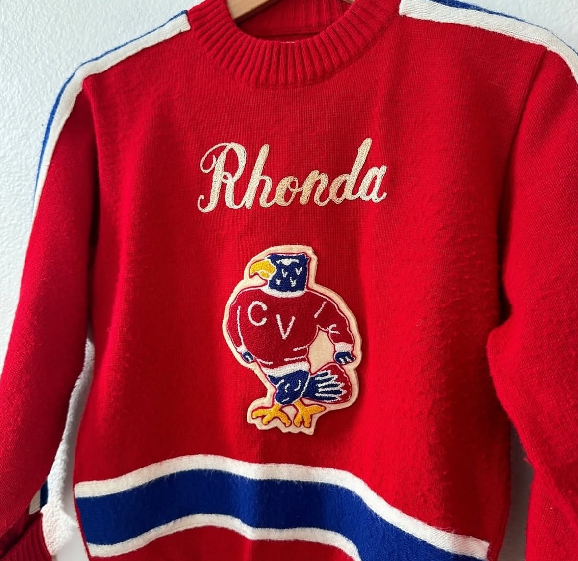 Vintage Rhonda Cheer Varsity Sweater