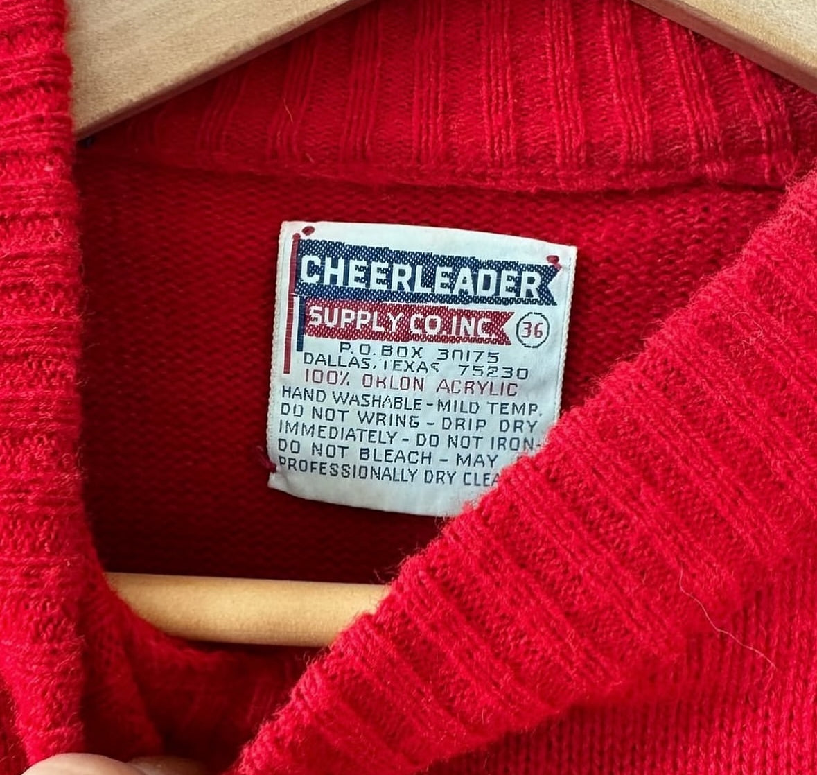 Vintage Rhonda Cheer Varsity Sweater