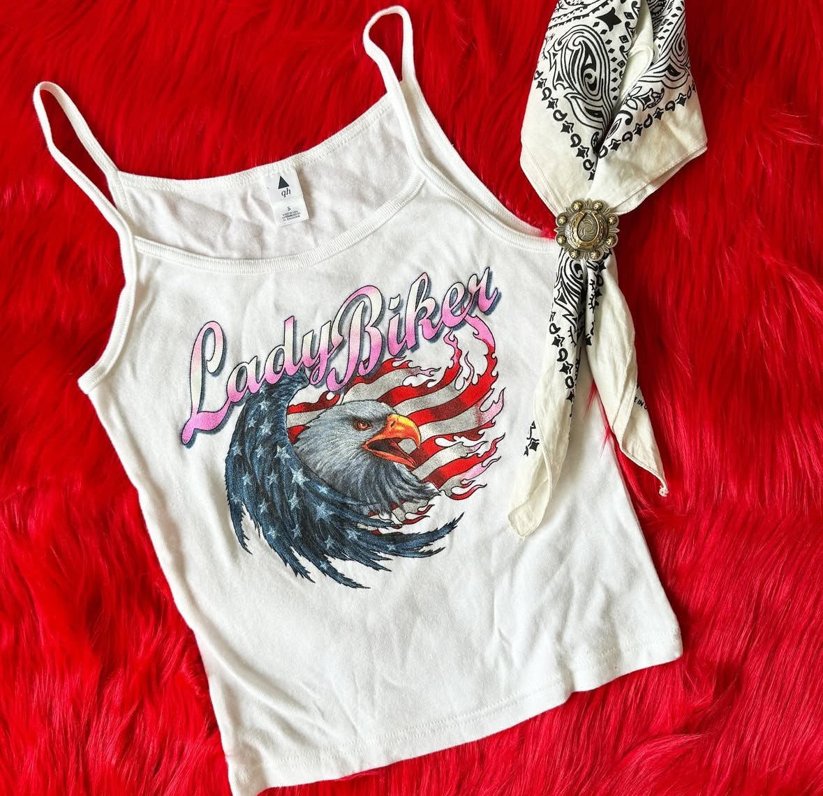 Vintage Lady Biker Tank